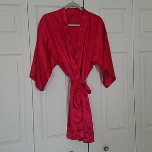 Red Satin Robe